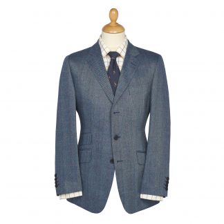 Cordings Blue Lavenham Silk Jacket Main Image