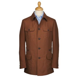 Cordings Brown Linen Barcombe Jacket Main Image