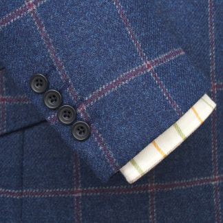 Cordings Blue Langholm Check Tweed Jacket  Dif ferent Angle 1