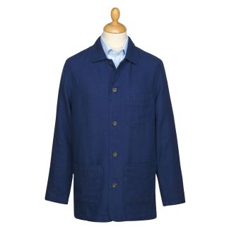 Cordings Blue Monty Vintage Linen Jacket Main Image