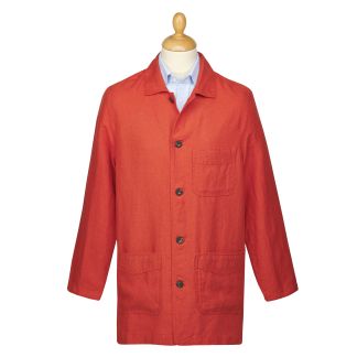 Cordings Orange Monty Vintage Linen Jacket Main Image
