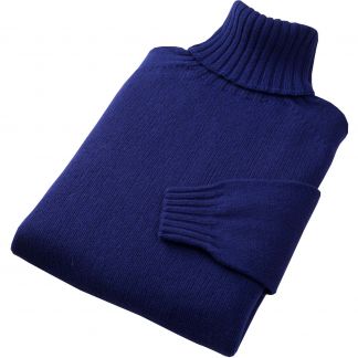 Cordings Navy Geelong Roll Neck Jumper  Different Angle 1