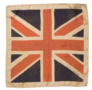 Cordings Small Union Jack Square Silk Scarf Dif ferent Angle 1