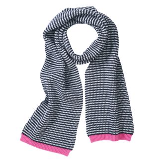 Cordings Navy Rib Small Stripe Scarf Dif ferent Angle 1