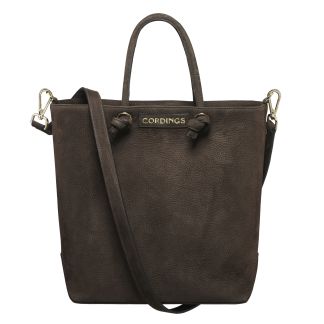 Cordings Chocolate Leather Tote Handbag Main Image