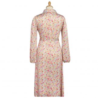 Cordings Soft Pink Floral Viscose Dress Different Angle 1