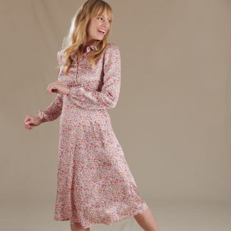 Cordings Pink Country Floral Dress Dif ferent Angle 1
