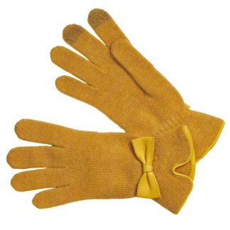 Cordings Yellow Bow Angora Gloves Main Image