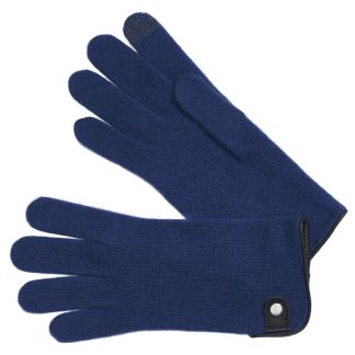 Cordings Blue Merino Leather Tag Trim Glove Main Image
