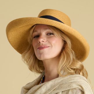 Cordings Large Bow Straw Hat  Dif ferent Angle 1