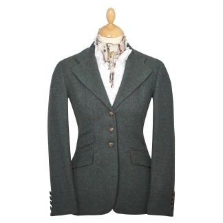 Cordings Tba Green Double Vent Tweed Jacket Main Image