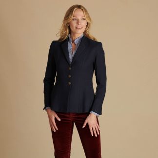 Cordings T.Ba Navy Piped Wool Jacket Dif ferent Angle 1