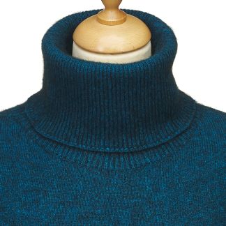 Cordings Teal Possum Cowl Neck Sweater Dif ferent Angle 1