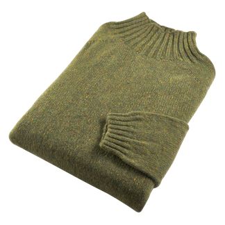 Cordings Green Donegal Turtleneck Dif ferent Angle 1