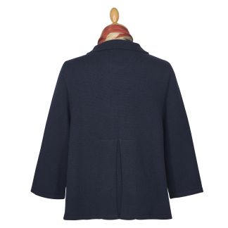 Cordings Navy Cashmere & Wool Knit Jacket Dif ferent Angle 1