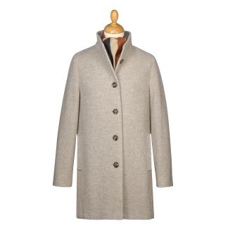 Cordings Taupe Cashmere & Wool Coat Main Image