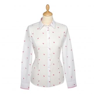 Cordings Flamingo Oxford Cotton Shirt Main Image