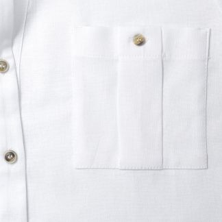 Cordings White Linen Safari Shirt Different Angle 1