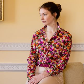 Cordings Chatsworth Bloom Silk Liberty Shirt Main Image