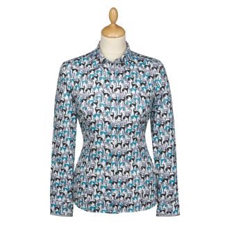 Cordings Blue Greyhounds Cotton Shirt Main Image