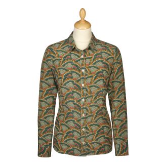 Cordings Icarus Wings Crepe Silk Shirt Made With Liberty Fabric Main Image