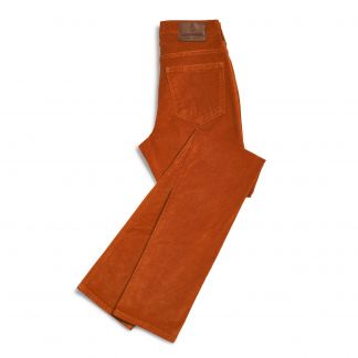 Cordings Orange stretch velvet jeans Main Image