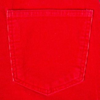 Cordings Red Classic Needlecord Jeans Different Angle 1