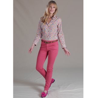 Cordings Fuchsia Pink Cotton Stretch Jeans Dif ferent Angle 1