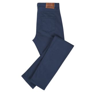 Cordings Navy Blue Cotton Stretch Jeans Main Image