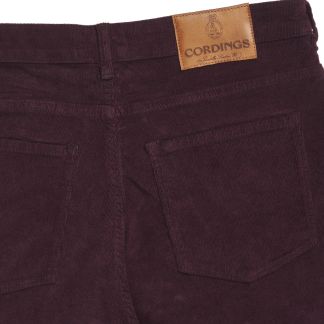 Cordings Purple Straight Leg Needlecord Jeans  Dif ferent Angle 1