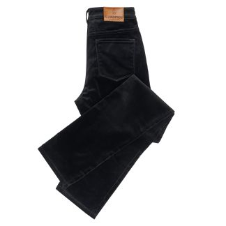 Cordings Black Allegra Velvet Jeans  Main Image