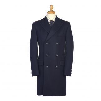 Cordings Navy British Warm Overcoat Main Image