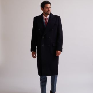 Cordings Navy Double Breasted Polo Coat  Dif ferent Angle 1