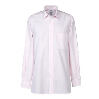 Cordings Pink Vintage Striped Oxford Shirt  Different Angle 1