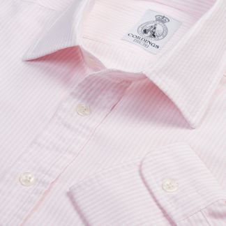 Cordings Pink Vintage Striped Oxford Shirt  Main Image