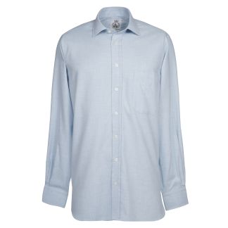 Cordings Pale Blue Royal Brushed Shirt Dif ferent Angle 1