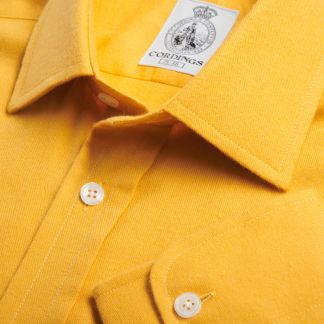 Cordings Mustard Royal Brushed Shirt Main Image