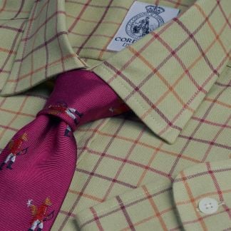 Cordings Light Sage Cromer Tattersall Shirt Main Image
