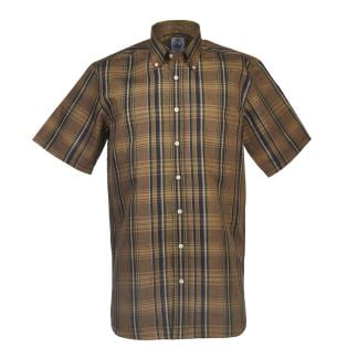 Cordings Brown Kent Short Sleeve Shirt Dif ferent Angle 1