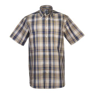 Cordings Grey Kent Short Sleeve Shirt Dif ferent Angle 1
