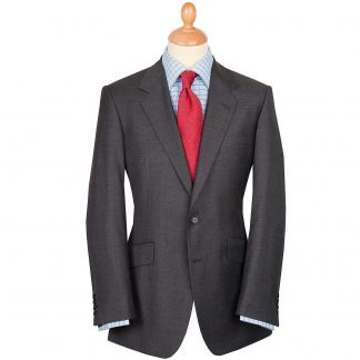 Cordings Mid Grey 10oz Two Button Sharkskin Suit Main Image