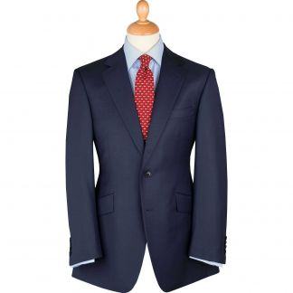 Cordings Navy 10oz Two Button Sharkskin Suit Main Image