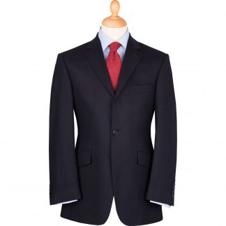 Cordings Navy 12oz Three Button Flannel Suit Main Image