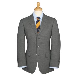 Cordings Mid Grey 10oz Three Button Birdseye Suit  Main Image