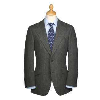 Cordings Grey Fox Herringbone Tweed Suit Main Image