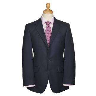 Cordings Navy 11oz Three Button Twill Suit Main Image