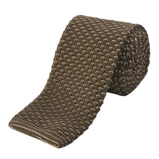 Cordings Khaki Military Silk Knitted Tie  Dif ferent Angle 1