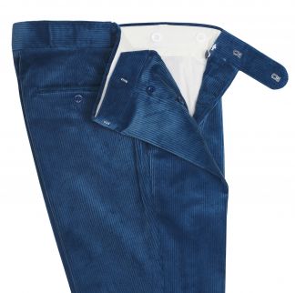 Cordings Blue Corduroy Trousers Different Angle 1