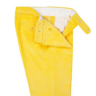 Cordings Lemon Yellow Corduroy Trousers Dif ferent Angle 1