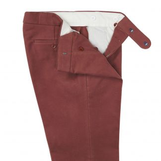 Cordings Sienna Pink Moleskin Trousers Different Angle 1